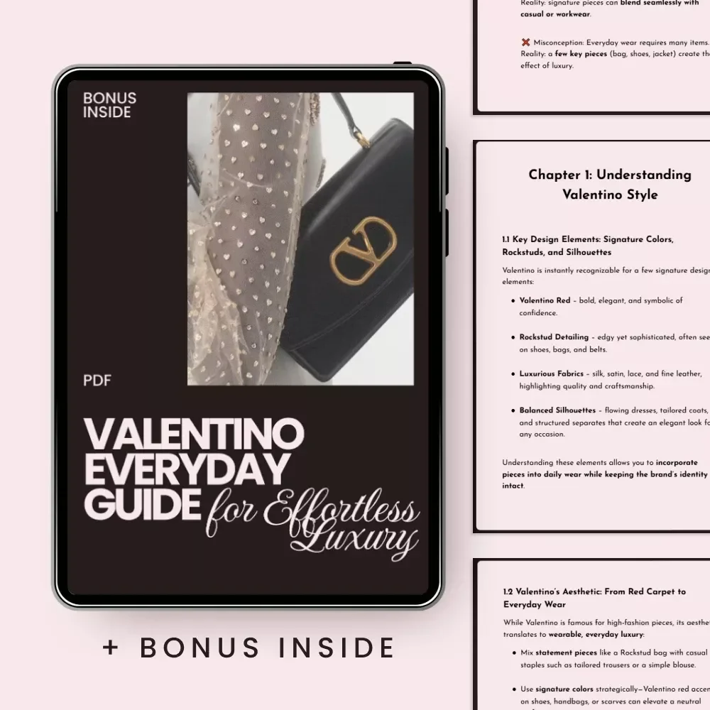 Valentino Everyday Guide for Effortless Luxury - Style Guide for Everyday Wear — video