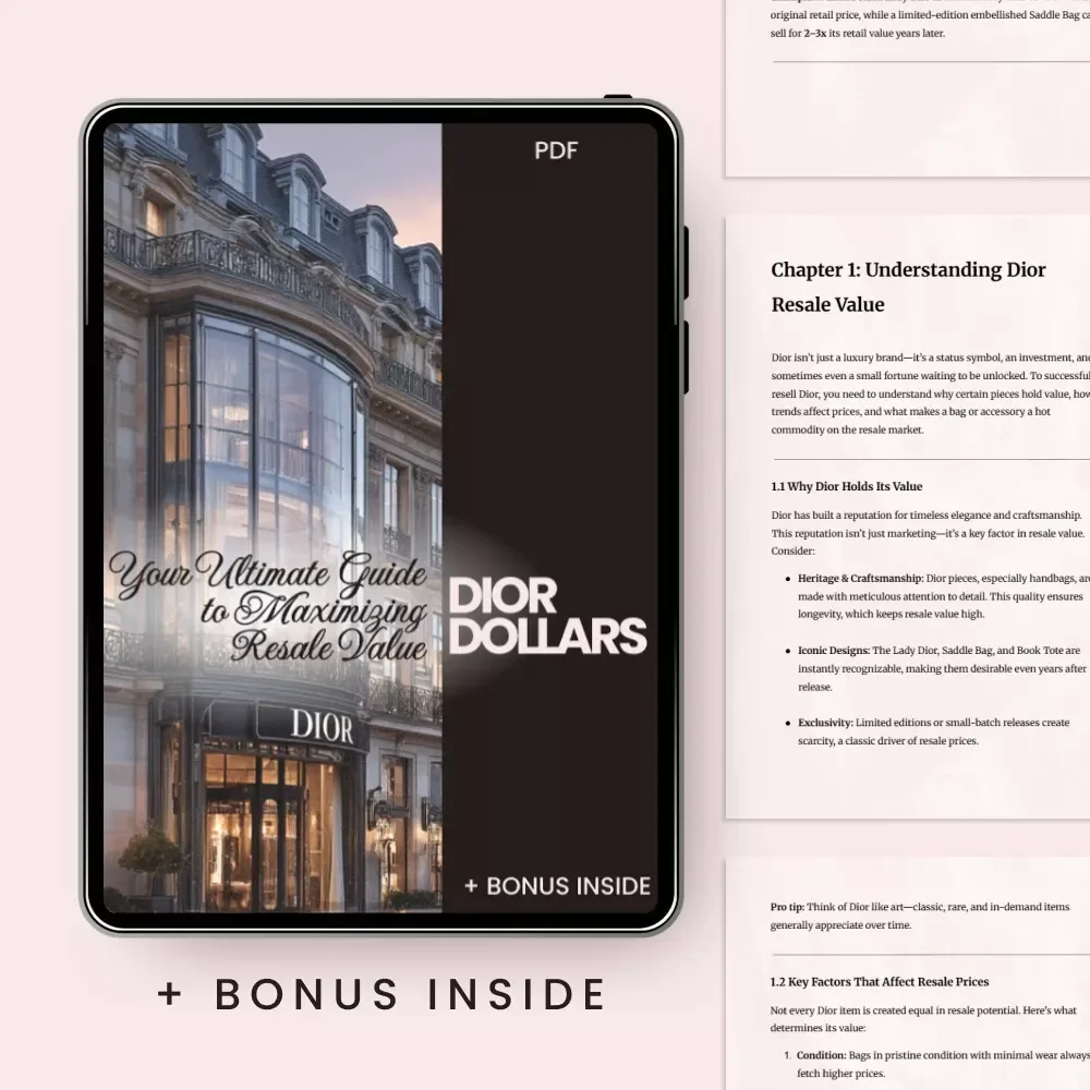 Dior Dollars: Your Ultimate Guide to Maximizing Resale Value - Dior Resale Value Guide — video
