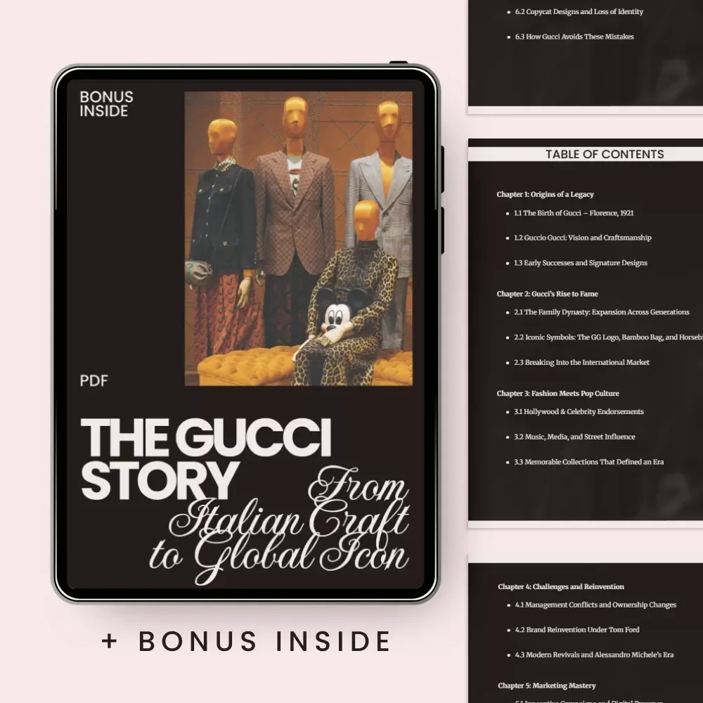 The Gucci Story: From Italian Craft to Global Icon – Gucci Brand History Overview eBook for Fashion Lovers, Designers & Luxury Marketing Enthusiasts — video