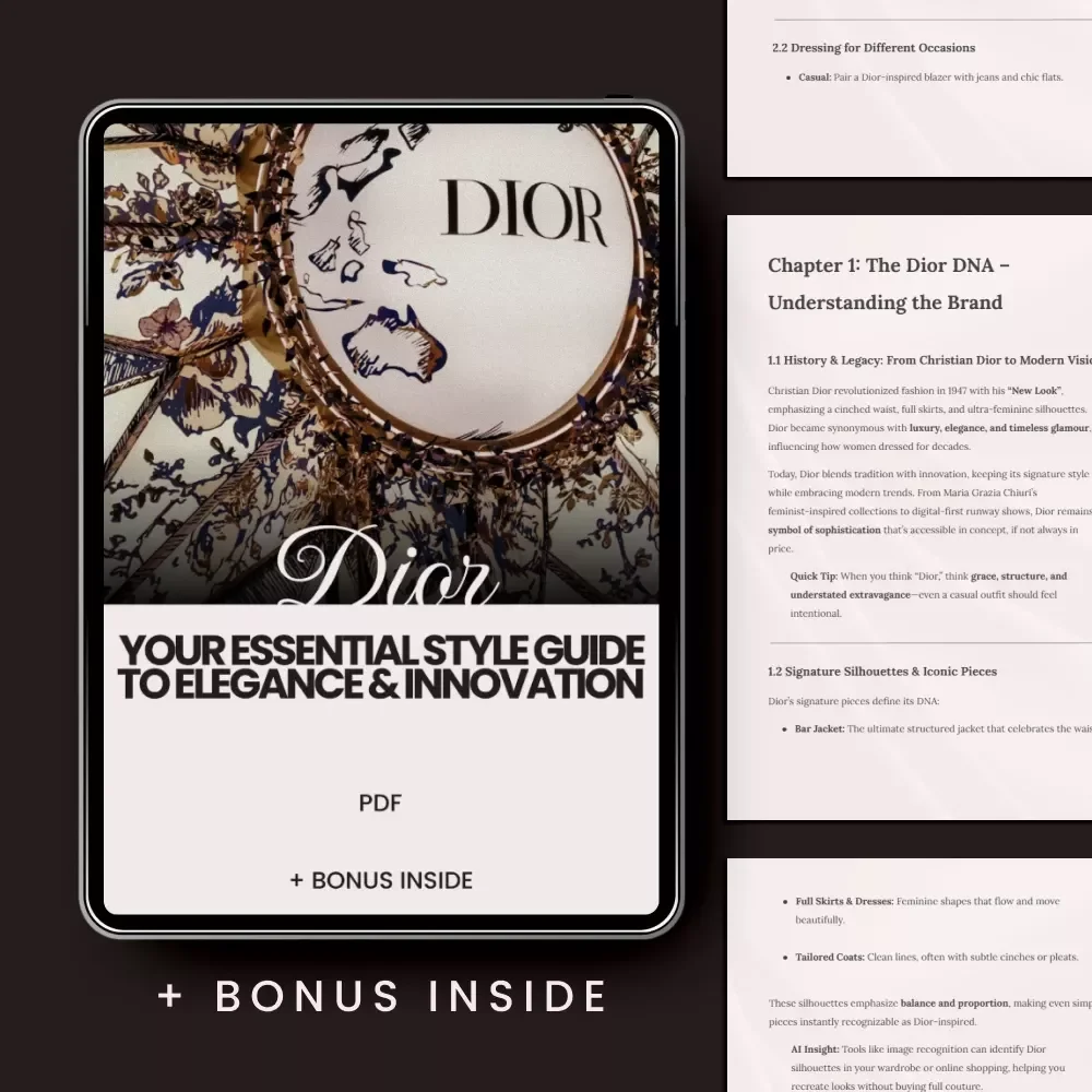 Dior: Your Essential Style Guide to Elegance & Innovation – The Ultimate dior style guide basics eBook for Building a Timeless Designer Wardrobe — video