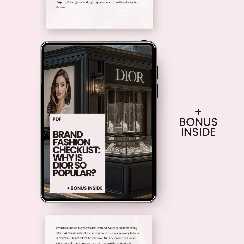 Brand Fashion Checklist: Why Is Dior So Popular? | Luxury Buyer Reseller Guide | Digital Download Checklist for Fashion Investment Strategy — video