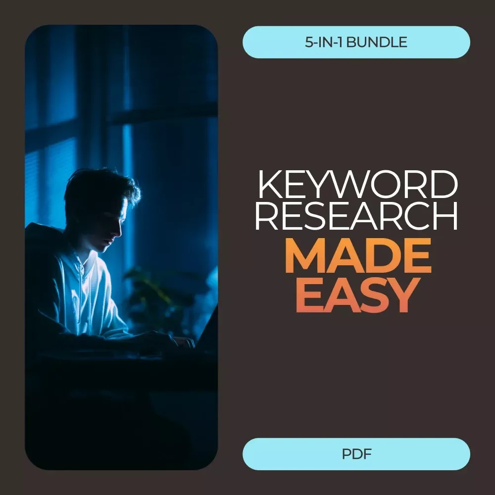 Keyword Research Made Easy Bundle | 5-in-1 Digital Download Set for SEO Success — video