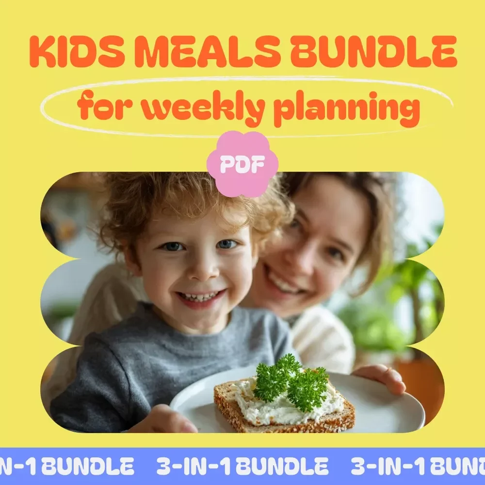 Kids Meals Bundle for Weekly Planning - 3-in-1 Digital Download Pack for Stress-Free Meal Prep — video