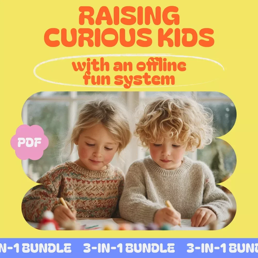 Raising Curious Kids with an Offline Fun System - 3-in-1 Digital Bundle for Encouraging Offline Hobbies — video