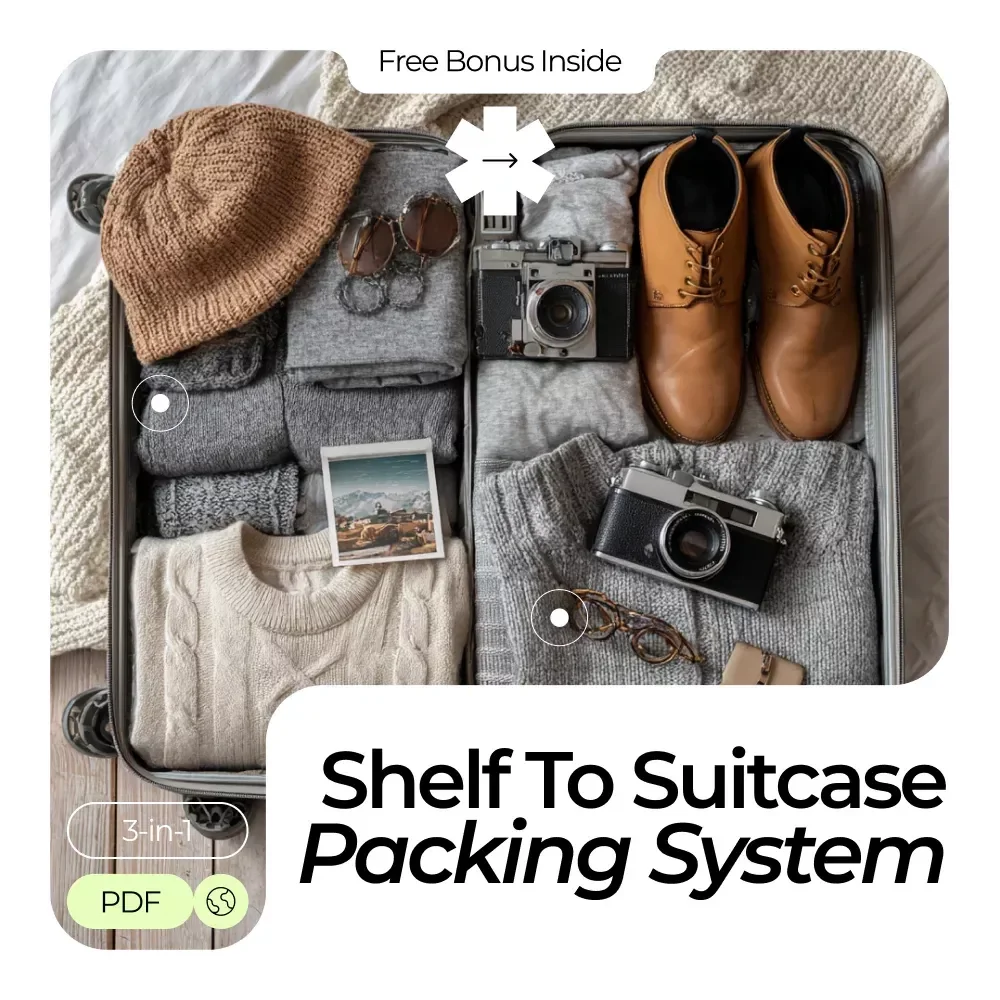 From Shelf to Suitcase Packing System – Essential Toiletries Packing Guide Bundle — video
