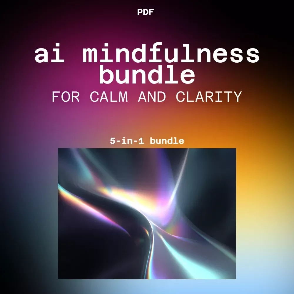 AI Mindfulness Bundle for Calm and Clarity | ai support for mindfulness and reflection — video