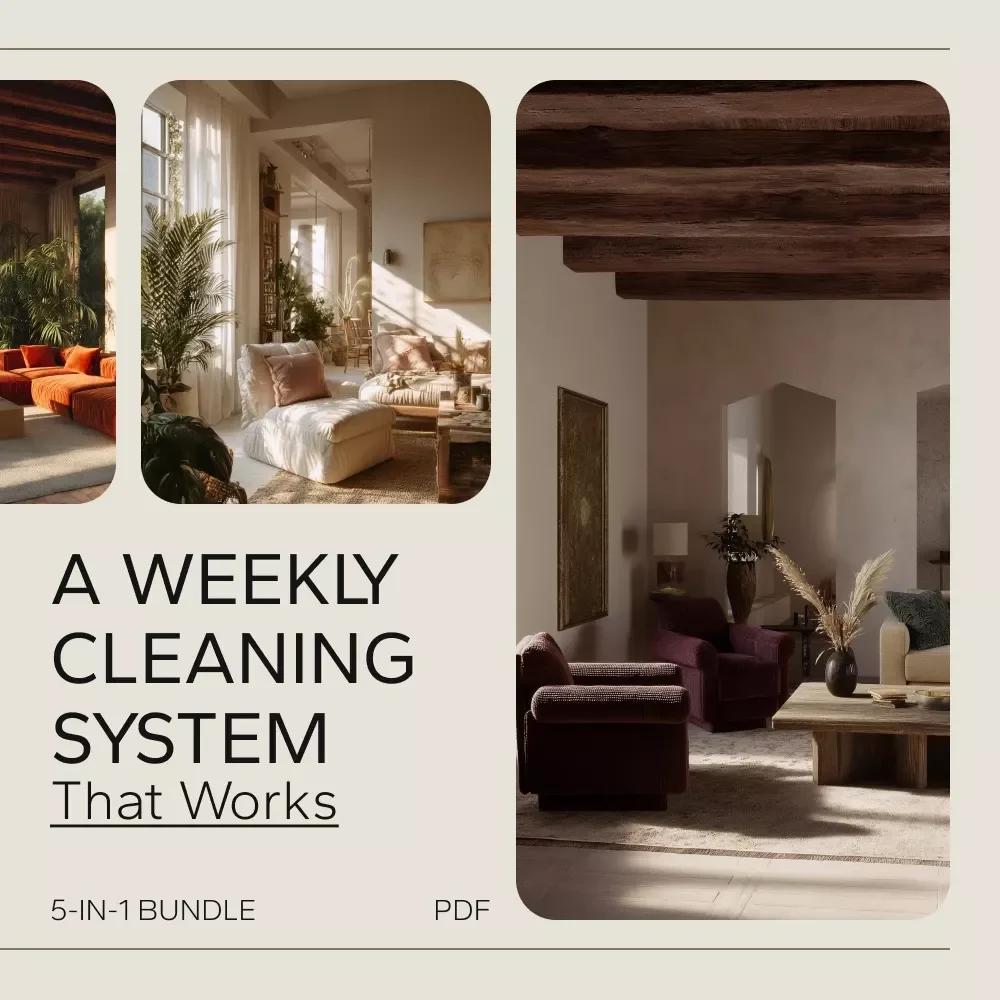 A Weekly Cleaning System That Works: A Digital Download Bundle for a Clean Home — video