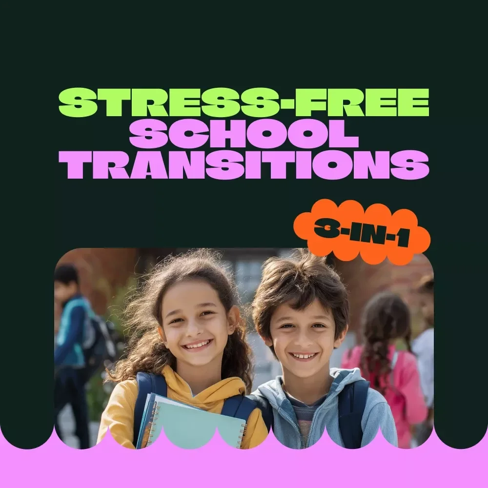 The Parents' Toolkit for Stress-Free School Transitions: 3-in-1 Digital Bundle — video