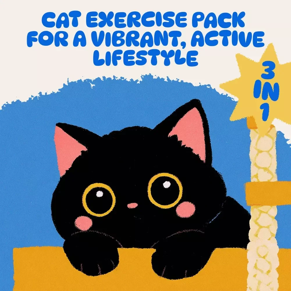 Cat Exercise Pack for a Vibrant, Active Lifestyle - 3-in-1 Bundle of Cat Exercise Checklists — video