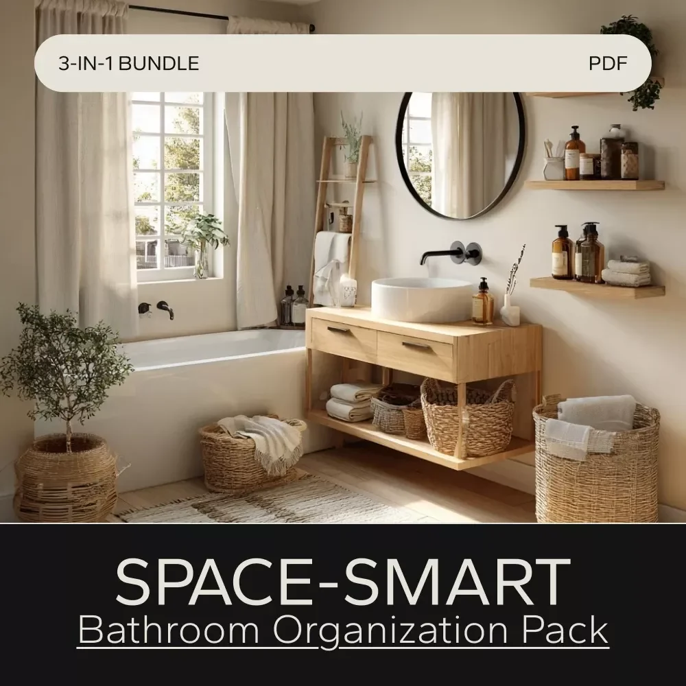 The Space-Smart Bathroom Organization Pack | 3-in-1 Digital Bundle for Small Bathroom Organization — video