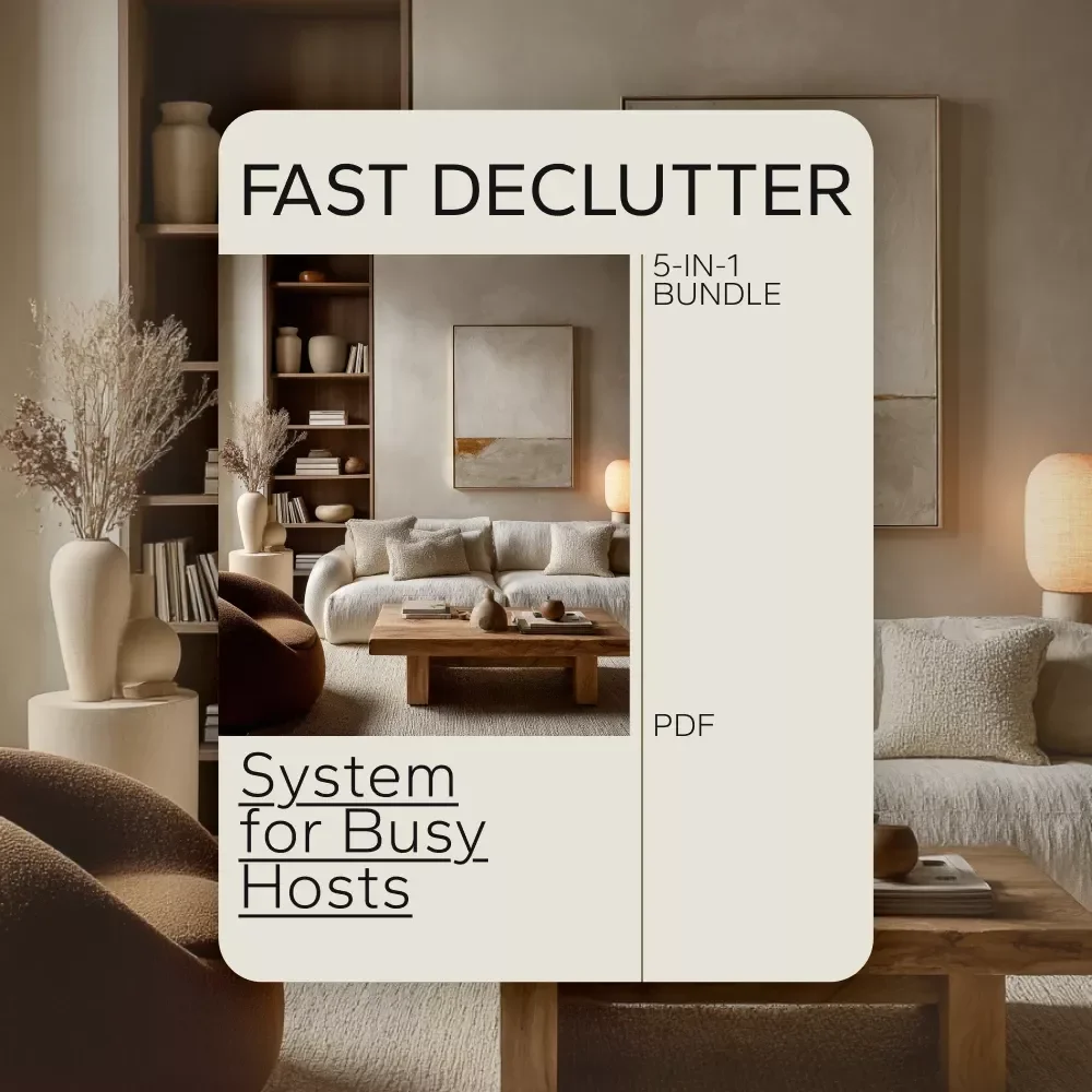 The Fast Declutter System for Busy Hosts: Digital Bundle for Quick Clean Ups — video