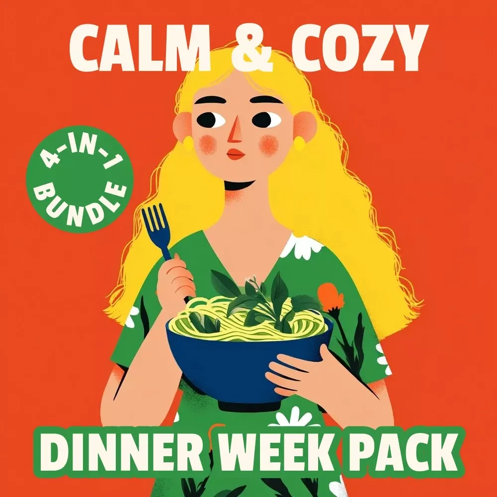 Your Calm & Cozy Dinner Week Pack – 4-in-1 Digital Bundle | weekly dinner plan for Stress-Free Evenings, Cozy Meal Planning & Simple Family Dinners — video