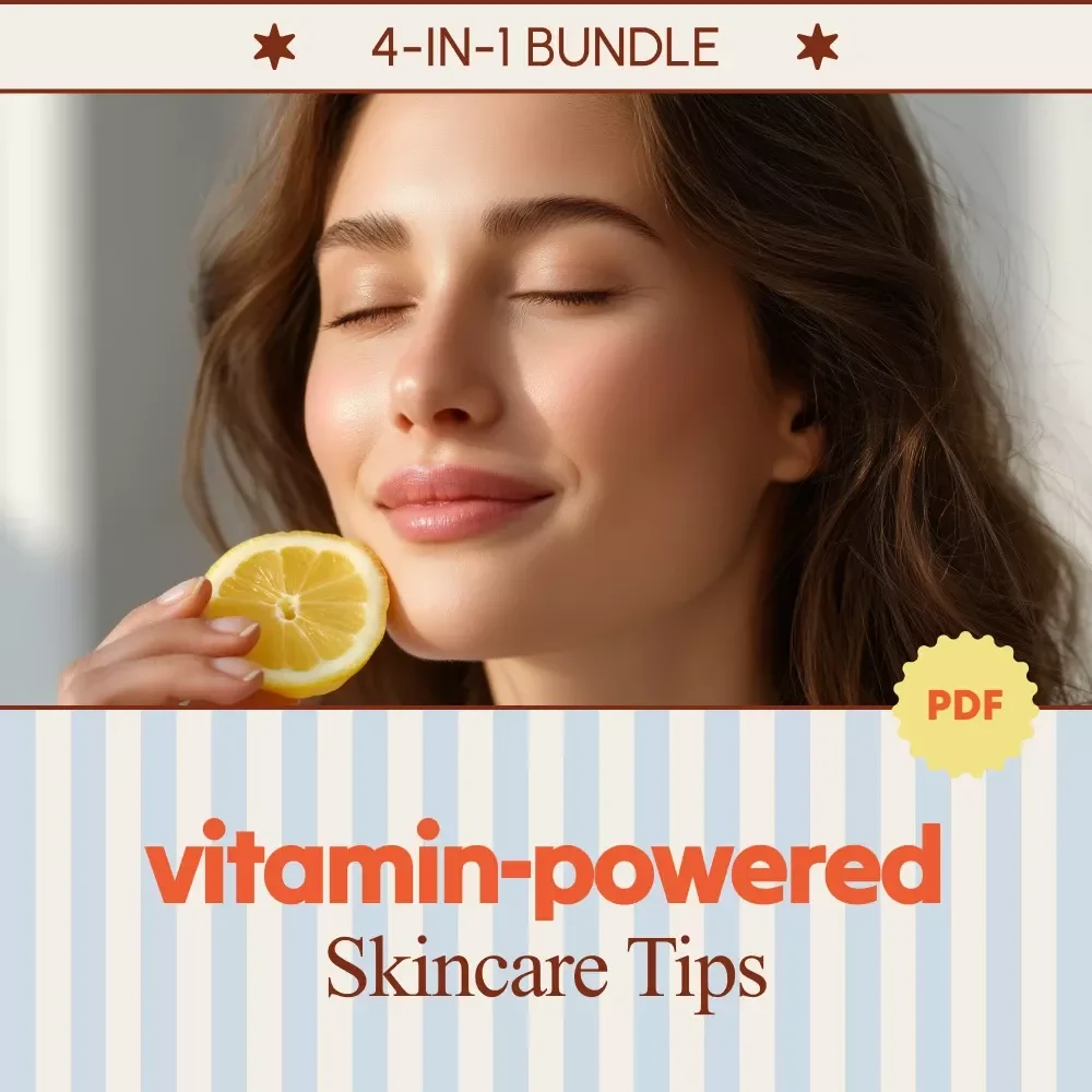 Vitamin-Powered Skincare Tips Bundle | Best Vitamins for Skin 4-in-1 Guides — video