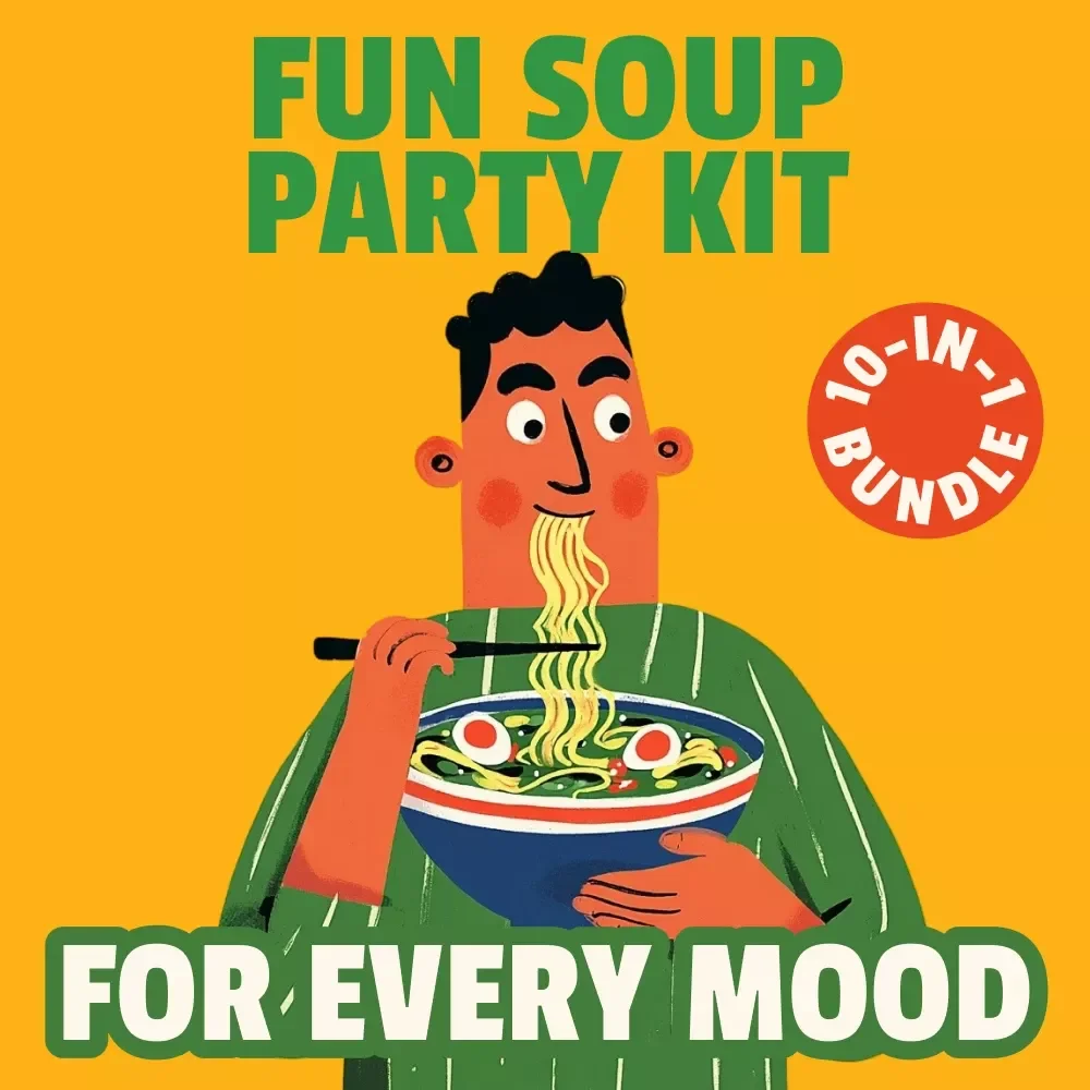 Fun Soup Party Kit for Every Mood – 10-in-1 Digital Bundle of Fun Soup Recipes, Cozy Homemade Soup eBooks & Easy Kitchen Guides — video