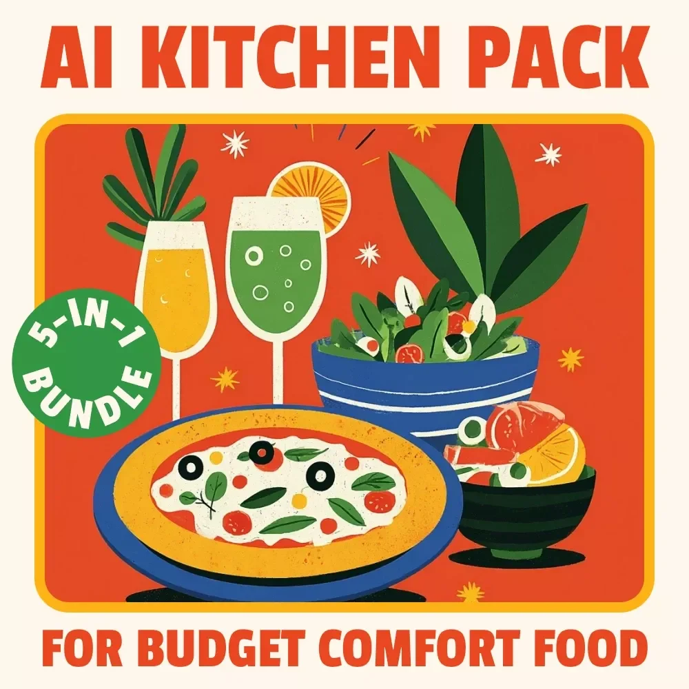 AI Kitchen Pack for Budget Comfort Food: 5-in-1 Bundle of Cozy Recipes & Tips — video