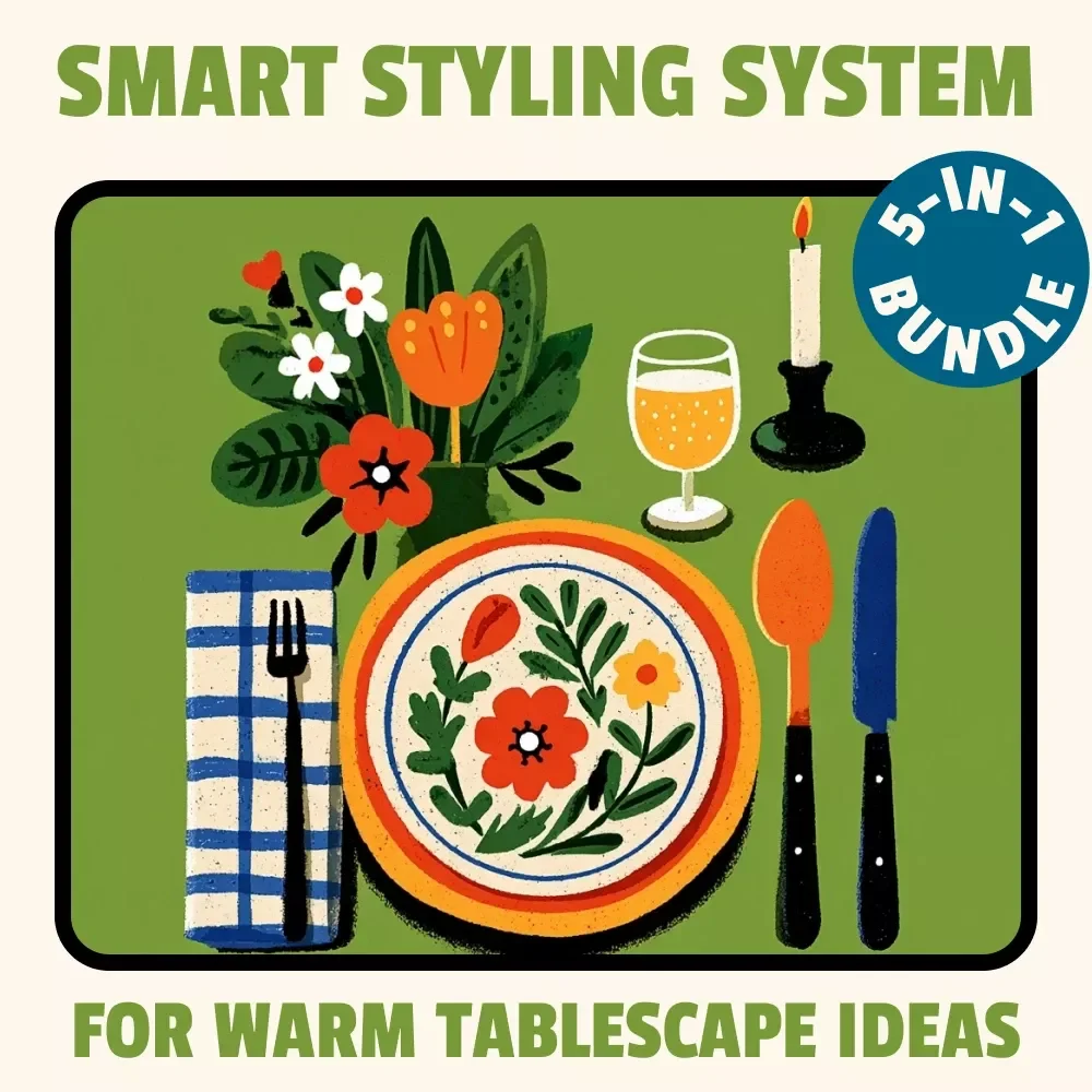 Smart Styling System for Warm Tablescape Ideas - 5-in-1 Digital Bundle — video