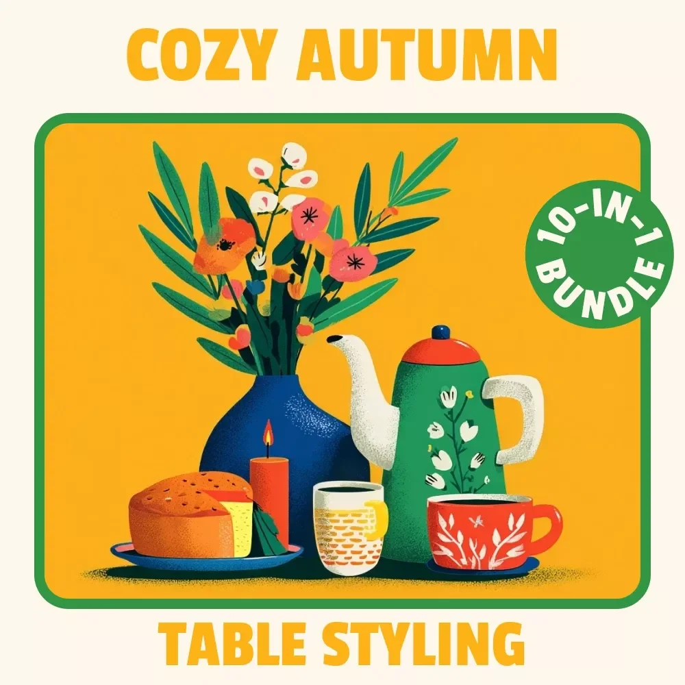 All-in-One Bundle for Cozy Autumn Table Styling – 10-in-1 Digital Guides for Fall Table Decorations, Warm Minimal Tablescapes & Thanksgiving Table Décor — video
