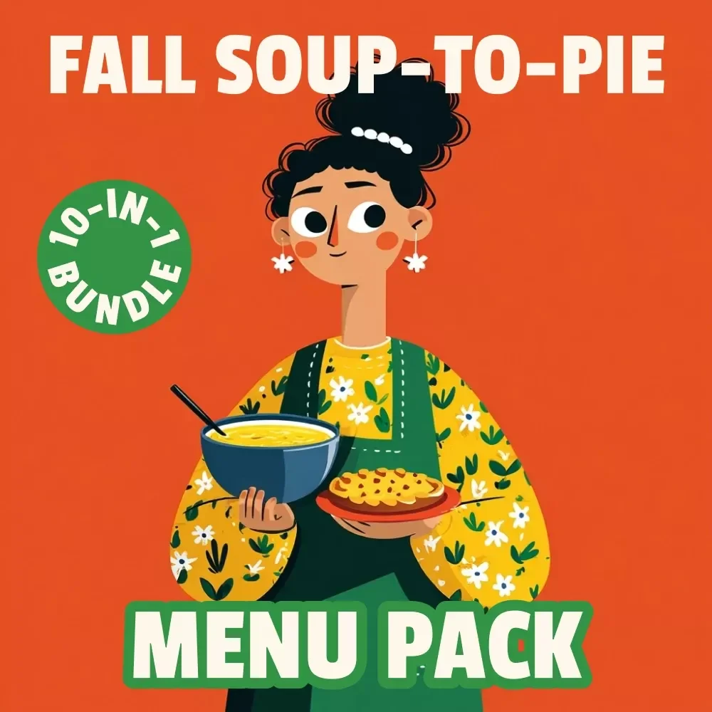Fall Soup-to-Pie Menu Pack | 10-in-1 Digital Bundle for the Perfect Fall Dinner — video