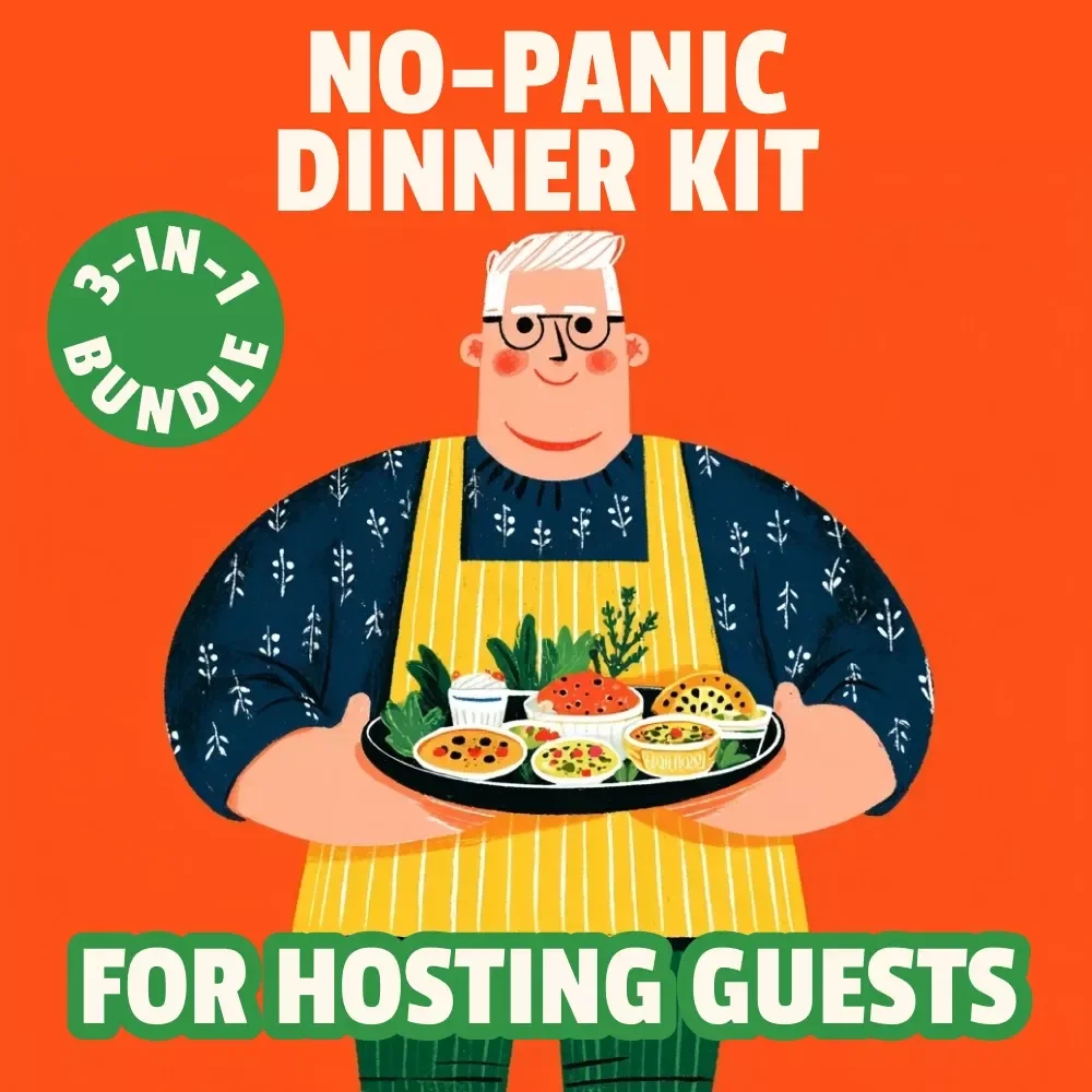 No-Panic Dinner Kit for Hosting Guests: 3-in-1 Bundle with Last-Minute Menu Guides & Checklists — video