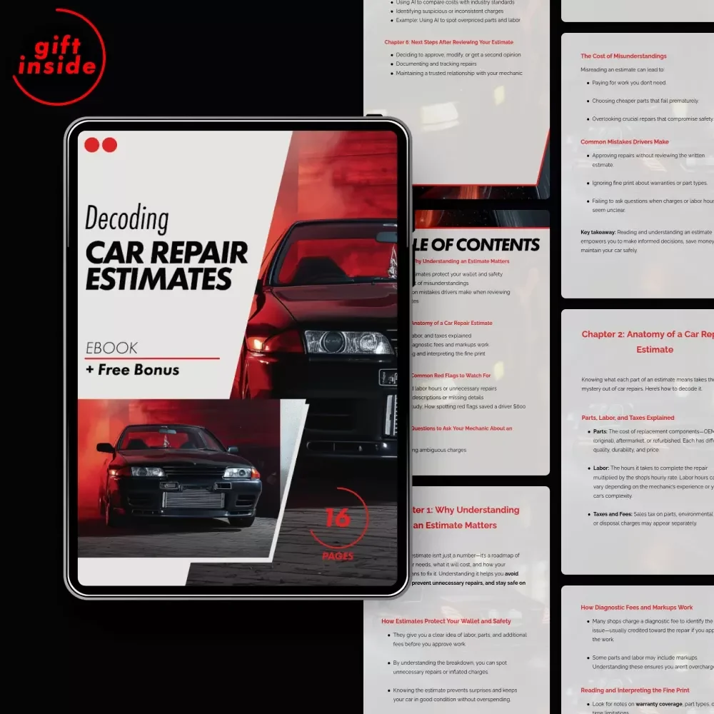 Decoding Car Repair Estimates – Practical eBook Guide for Smart Drivers | Learn how to understand a car repair estimate & Avoid Costly Mistakes — video