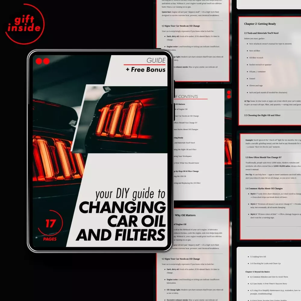 Your DIY Guide to Changing Car Oil and Filters: A Step-by-Step eBook for Car Maintenance Enthusiasts — video