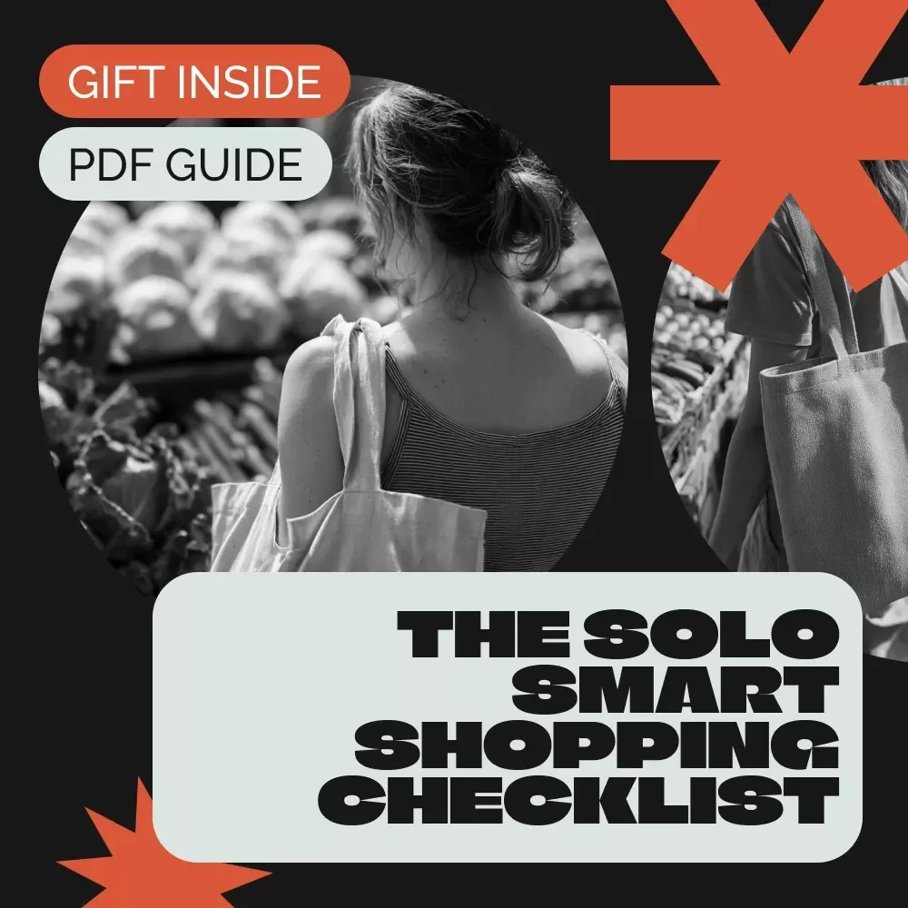 The Solo Smart Shopping Checklist – Shopping List for Single Person | Digital Grocery Planner & Minimal Waste Guide — video