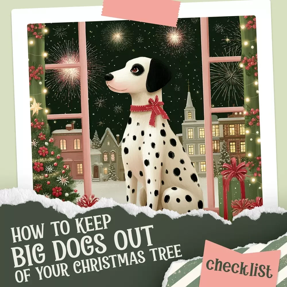 How to Keep Big Dogs Out of Your Christmas Tree – Printable Holiday Pet Safety Checklist | Digital Download Guide for Dog Owners — video