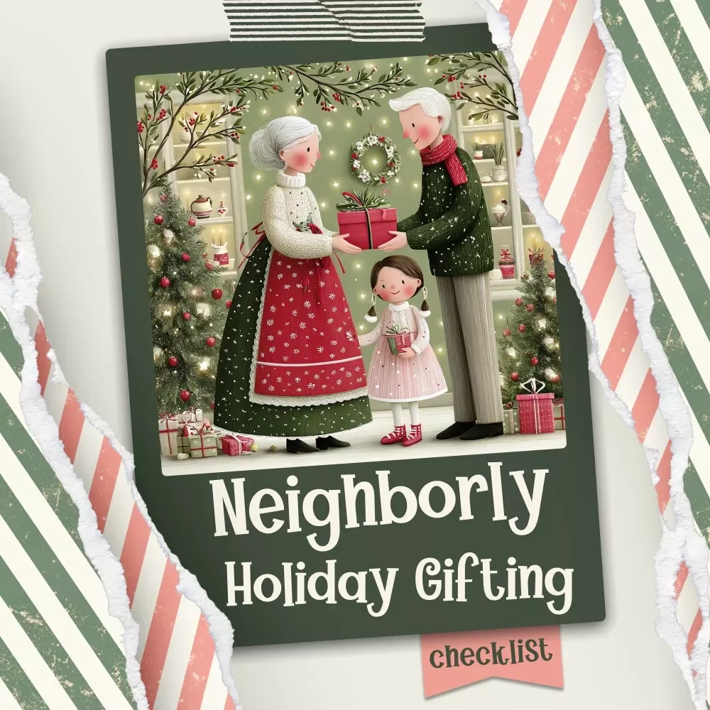 The Neighborly Holiday Gifting Checklist | Festive Christmas Gift Ideas for Neighbors | Printable Holiday Checklist & Digital Download — video