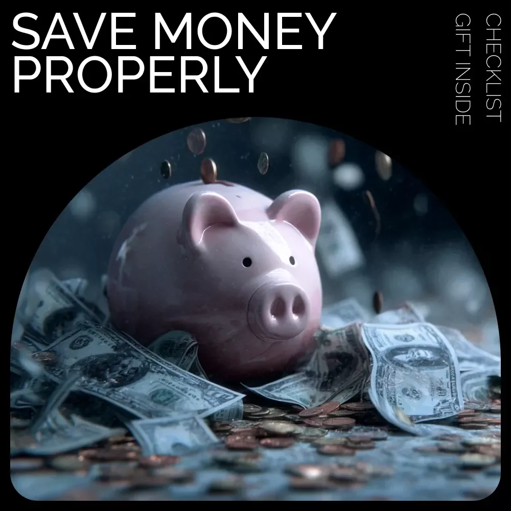The Smart Saver’s Checklist | Printable Money Tracker & Budget Planner for How to Properly Save Money — video