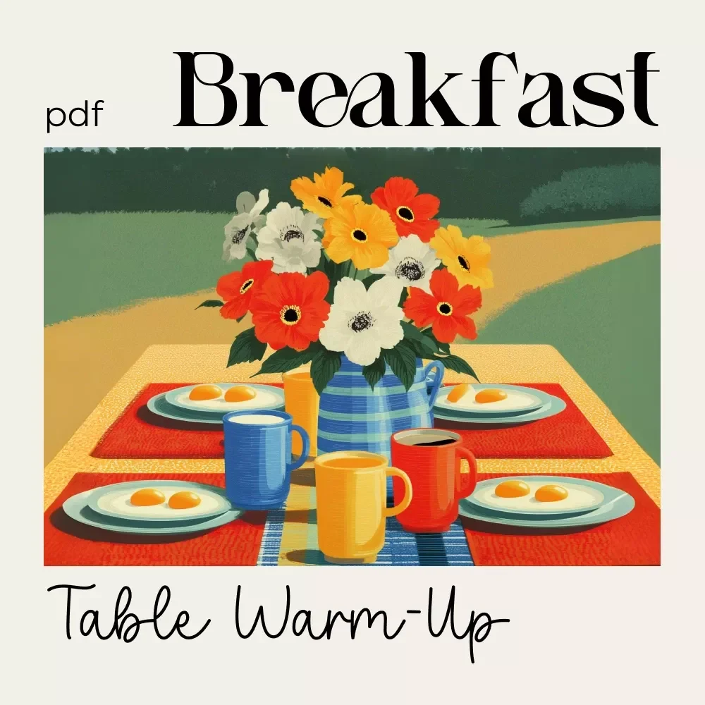 Breakfast Table Warm-Up Checklist — video