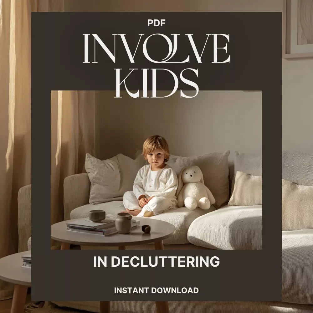Fun Ways to Get Kids Excited About Decluttering | Printable Digital Guide for Parents | Family Decluttering Tips | How to Involve Kids in Decluttering Activities — video