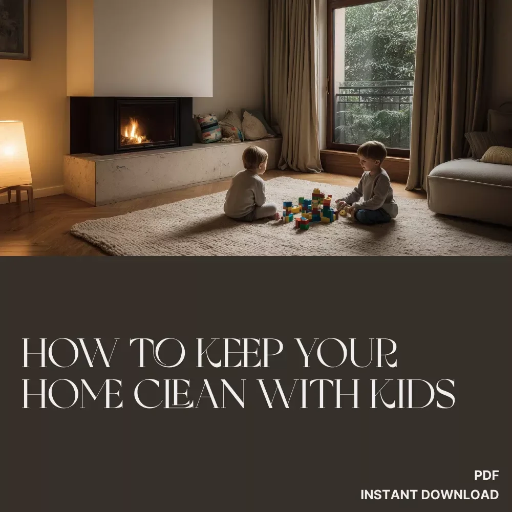 How to Keep Your Home Clean with Kids | Digital eBook for Busy Parents | Family Cleaning Routine & Organization Guide — video