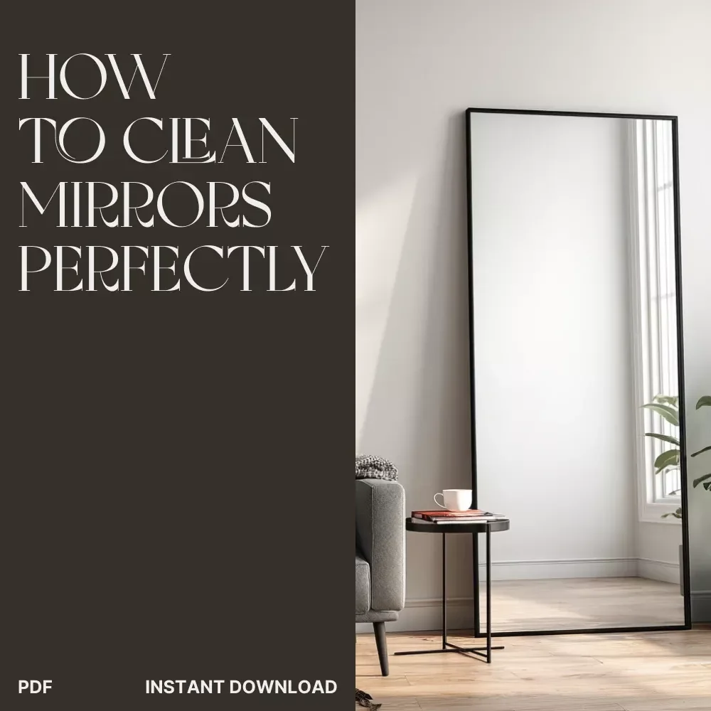 The Ultimate Checklist: How to Clean Mirrors Perfectly | Printable Cleaning Guide | Digital Download | Mirror Cleaning Tips for a Streak-Free Shine | Easy Home Care eBook — video