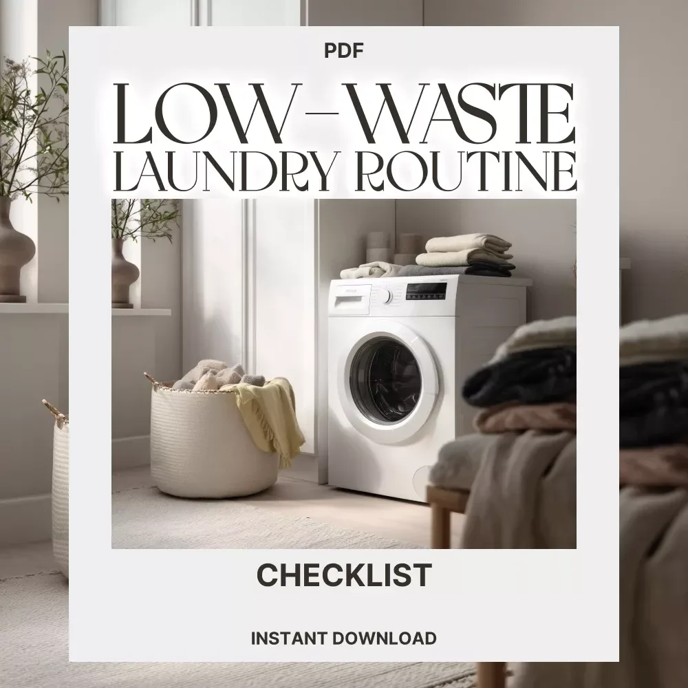Low-Waste Laundry Routine Checklist | Eco-Friendly Laundry Guide for Sustainable Living | Digital Download for Conscious Cleaning | Tips for Low Waste Laundry Routine — video