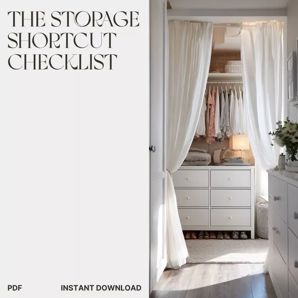 The Storage Shortcut Checklist | Printable Home Organization Guide | How to Maximize Storage Space | Declutter, Organize & Save Room — video