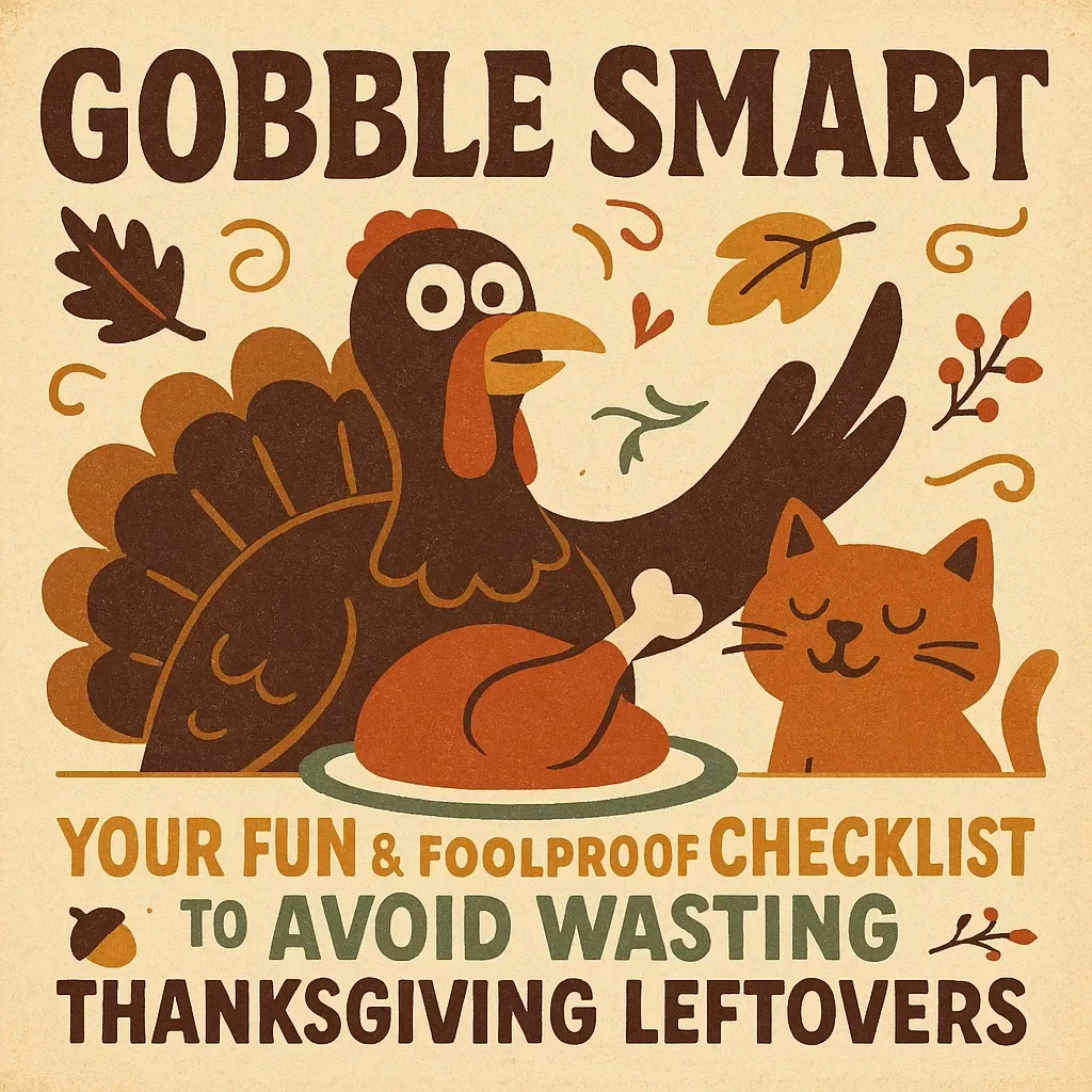 Gobble Smart: Your Fun & Foolproof Checklist to Avoid Wasting Thanksgiving Leftovers | Printable Thanksgiving Leftovers Guide | Digital Download — video