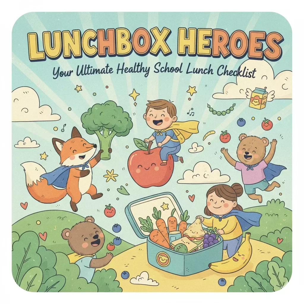Lunchbox Heroes: Your Ultimate Healthy School Lunch Checklist | Printable Digital Download | Healthy Kids Meal Planner & School Lunch Ideas — video
