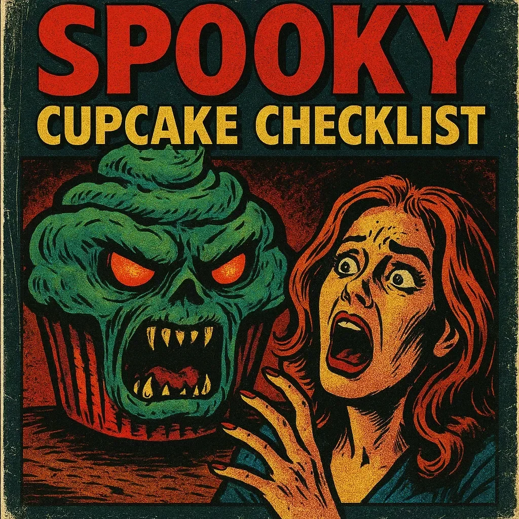 Spooky Cupcake Checklist | Halloween Cupcake Ideas | Digital Download Baking Guide for DIY Parties, Kids & Adults | Fun Spooky Cupcake Ideas eBook & Printable PDF — video