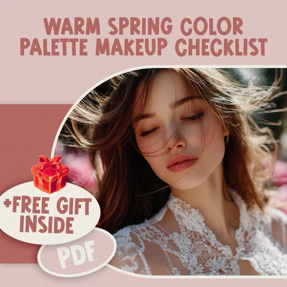 Warm Spring Color Palette Makeup Checklist | Printable Digital Makeup Guide for Warm Spring Skin Tones | Seasonal Color Analysis Makeup Planner — video