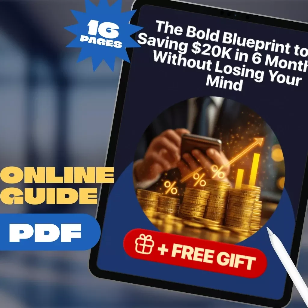 The Bold Blueprint to Saving $20K in 6 Months Without Losing Your Mind | Digital Guide | How to Save 20K in 6 Months PDF — video