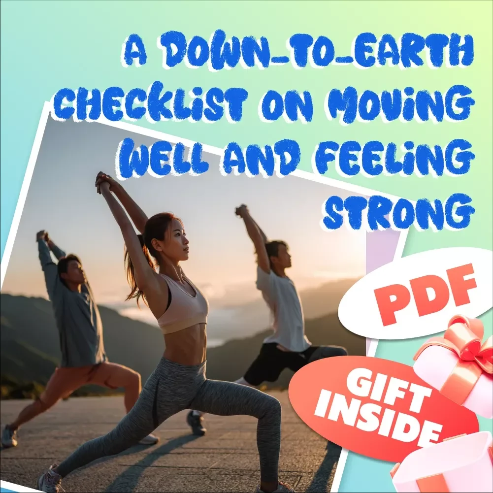 A Down-To-Earth Checklist On Moving Well And Feeling Strong – Functional Fitness Routine Digital Guide, Beginner-Friendly Checklist for Wellness — video