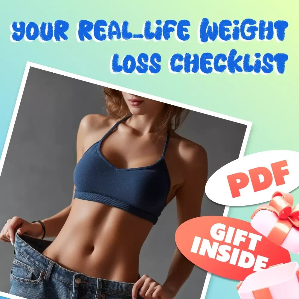 Your Real-Life Weight Loss Checklist | Printable Wellness Habit Tracker | How to Sustainably Lose Weight Guide — video