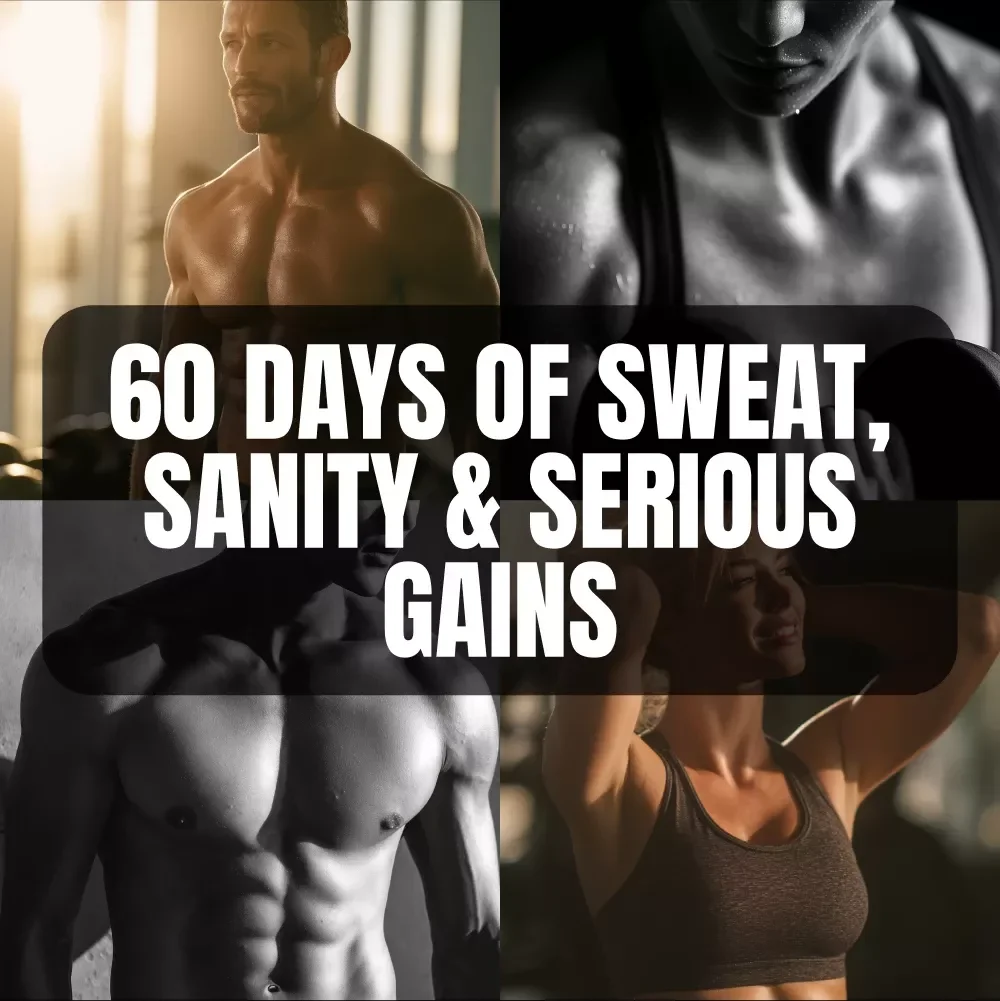 60 Days of Sweat, Sanity & Serious Gains | Insanity Workout Printable Checklist | Fitness Tracker | Digital Download | Home Workout Plan — video