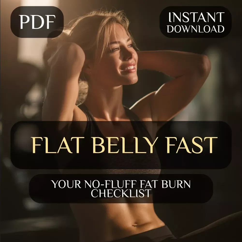 Flat Belly Fast: Your No-Fluff Fat Burn Checklist | Burn Belly Fat Fast | Printable Weight Loss Checklist | Fat-Burning Guide | Fitness eBook — video