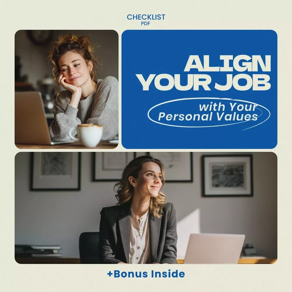 Align Your Job With Your Personal Values Checklist, personal values when choosing a career, Career Alignment Digital Download, Printable Career Decision Tool, Values-Based Career Guide — video
