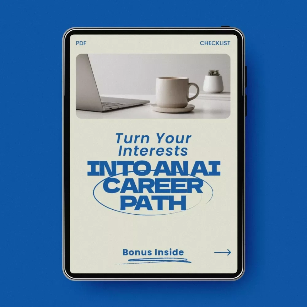 Turn Your Interests Into an AI Career Path Checklist | Discover ai career ideas based on your interests | Digital Download Career Guide — video