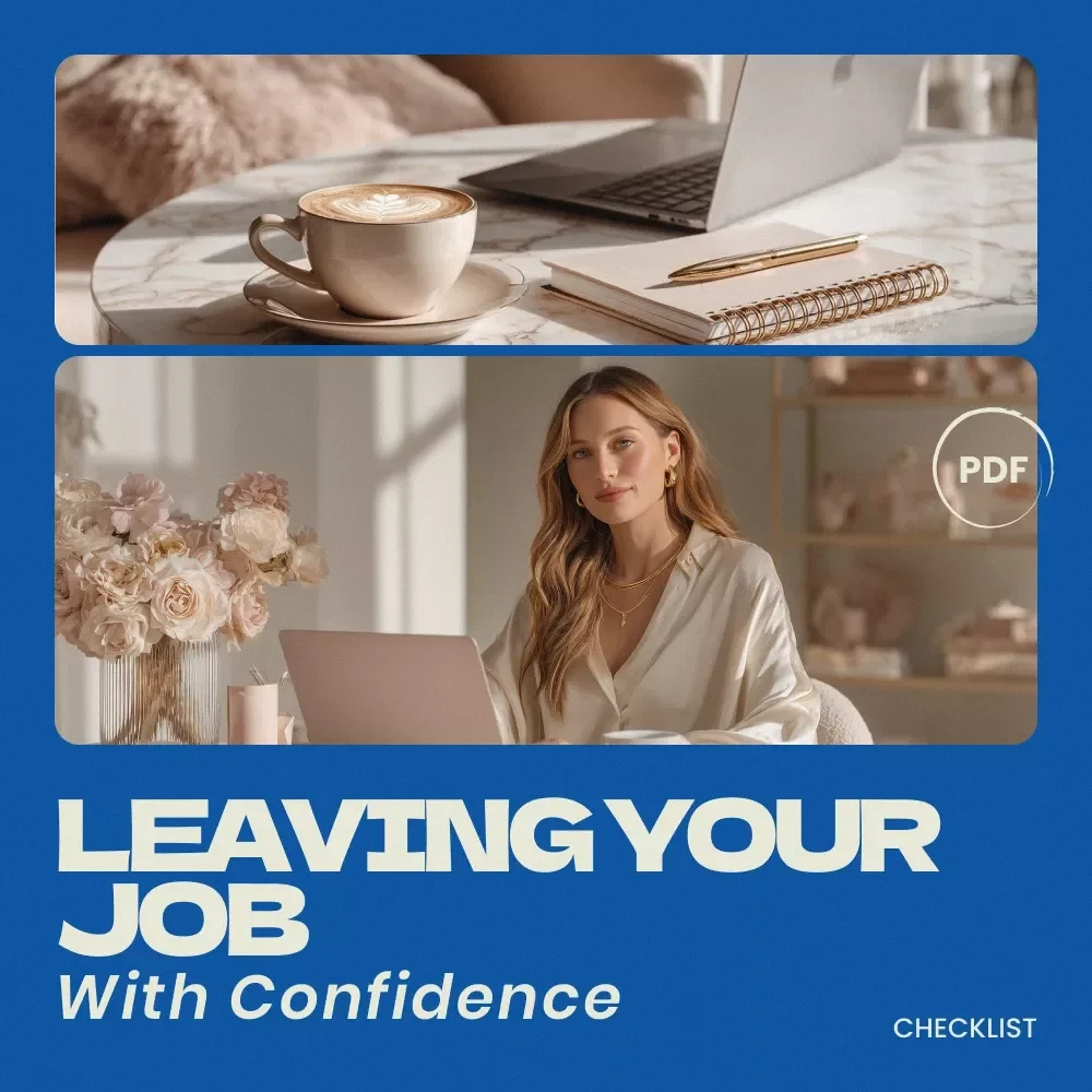 Leaving Your Job With Confidence Checklist | Overcome Fear of Change When Leaving a Job, Career Transition Planner, Resignation Preparation Guide — video