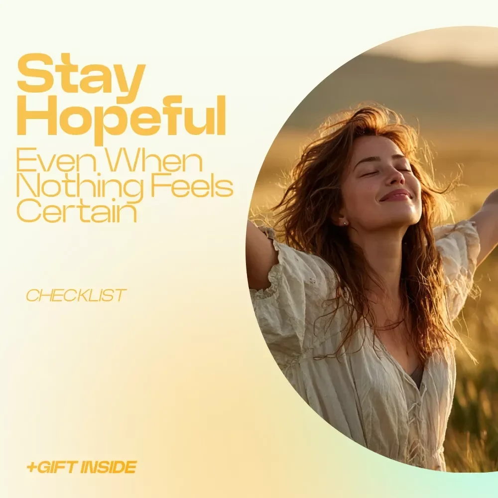 Stay Hopeful Even When Nothing Feels Certain – Printable Checklist for How to Stay Hopeful in Uncertain Times, Mindset Reset Guide, Resilience & Positivity Builder — video