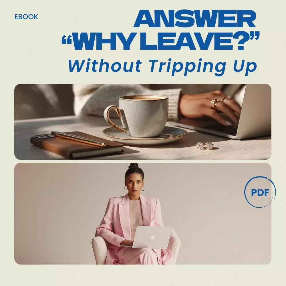 Answer “Why Leave?” Without Tripping Up – Interview Checklist, how to answer why are you leaving your current job, Career Prep Digital Download, Job Interview Guide — video