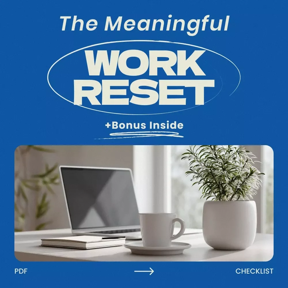 The Meaningful Work Reset Checklist – how to find purpose in a meaningless job, Career Clarity Digital Download, Productivity & Mindset Guide, Printable Self-Reflection Tool — video